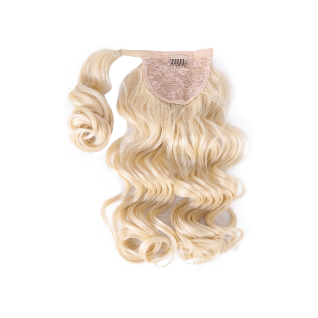 Coda con laccio laterale - Capelli ondulati 50 cm - Per un Look WOW