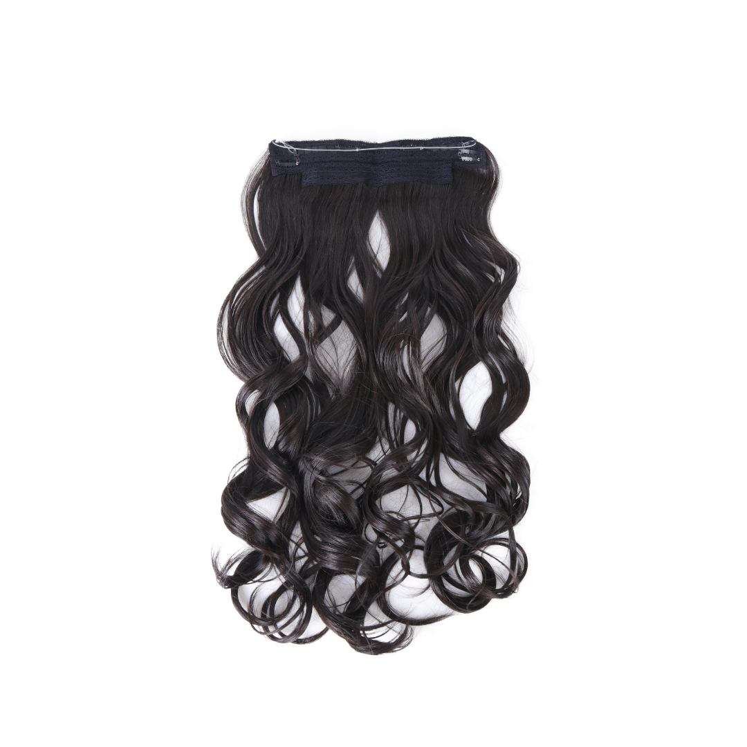 Extension con Filo Invisibile di Capelli Ondulati da 65cm – Look Veloce e Accattivante