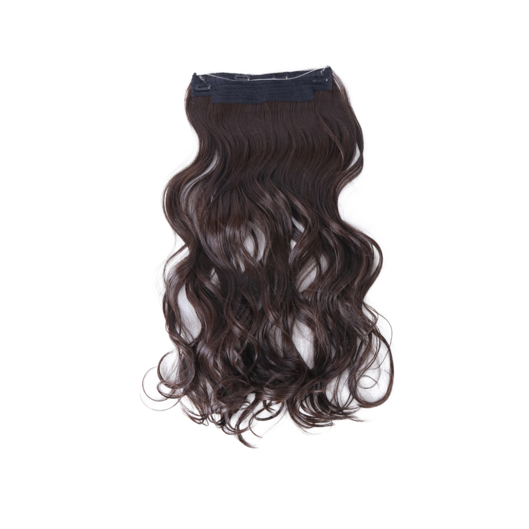 Extension con Filo Invisibile di Capelli Ondulati da 65cm – Look Veloce e Accattivante