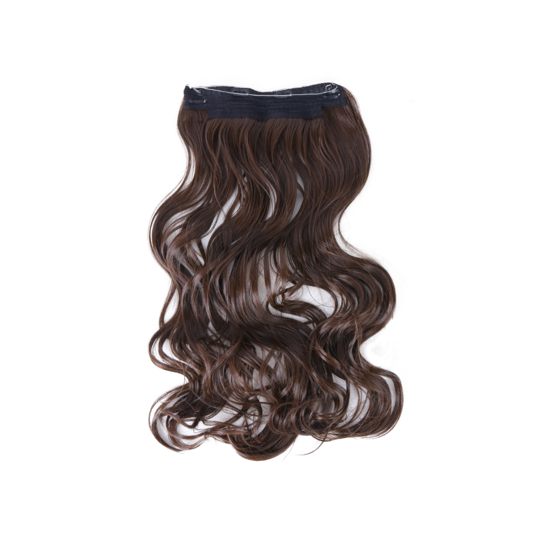 Extension con Filo Invisibile di Capelli Ondulati da 65cm – Look Veloce e Accattivante