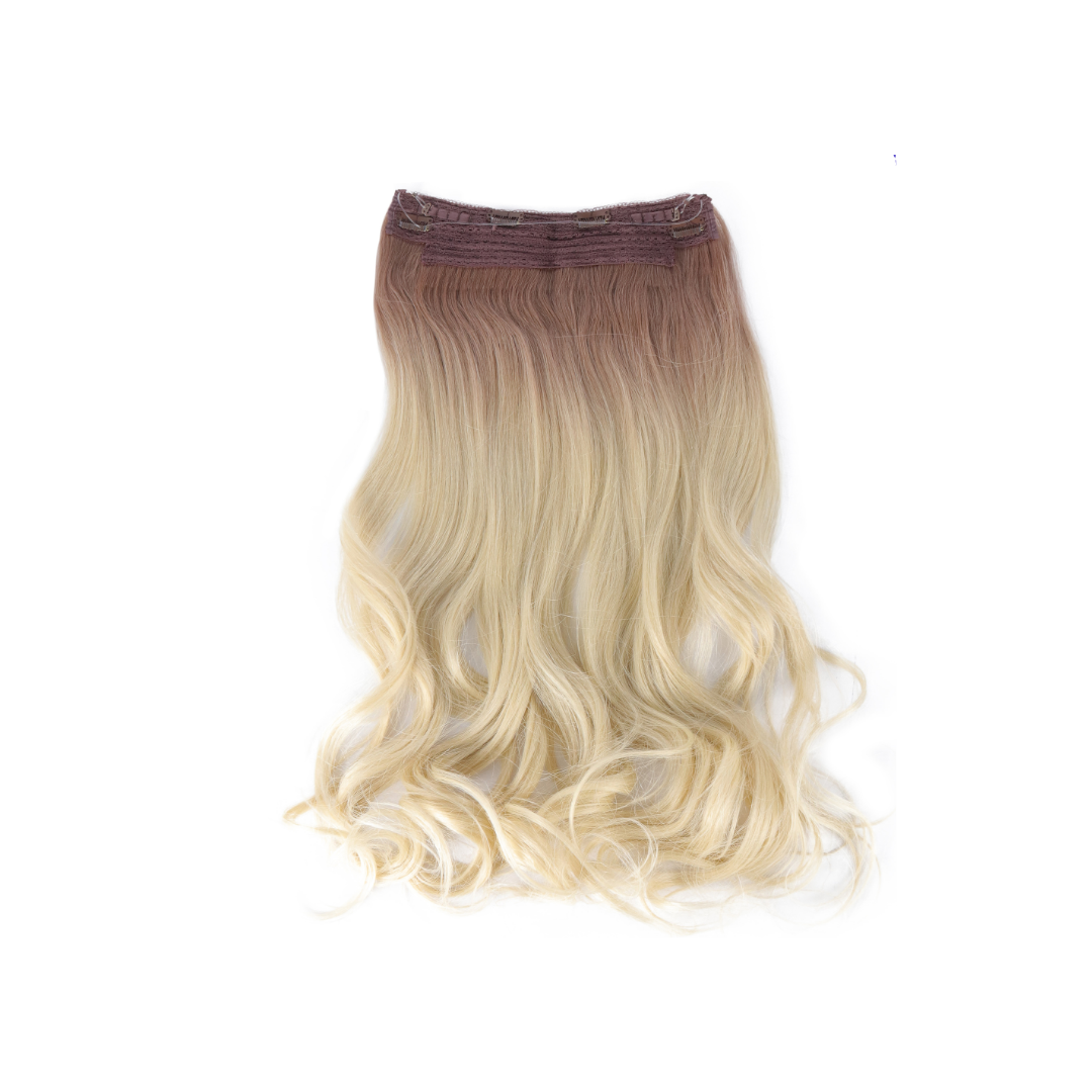 Extension con Filo Invisibile di Capelli Ondulati da 65cm – Look Veloce e Accattivante