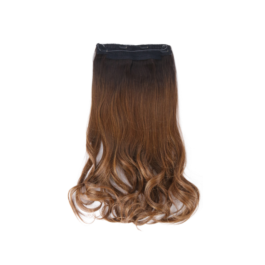 Extension con Filo Invisibile di Capelli Ondulati da 65cm – Look Veloce e Accattivante