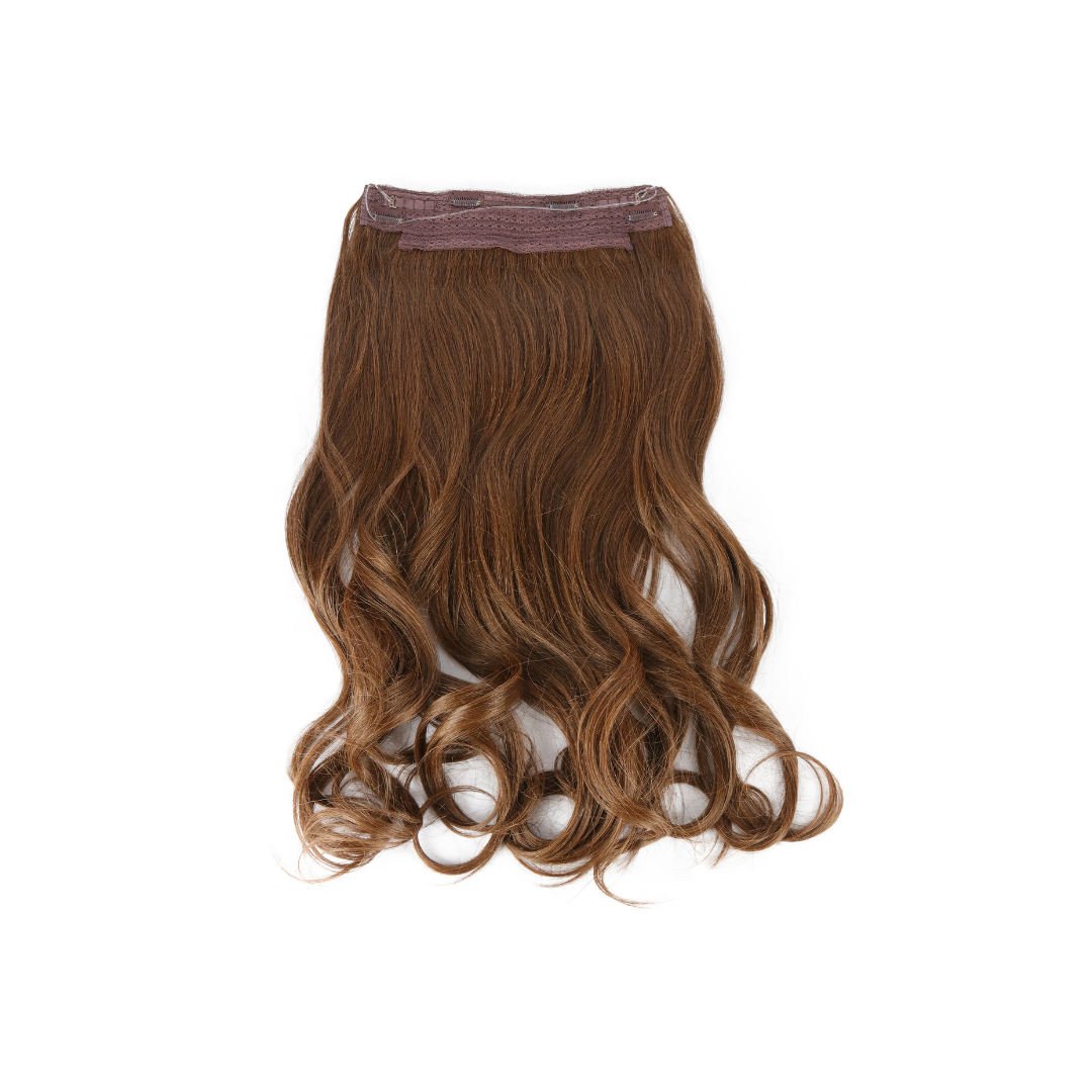 Extension con Filo Invisibile di Capelli Ondulati da 65cm – Look Veloce e Accattivante