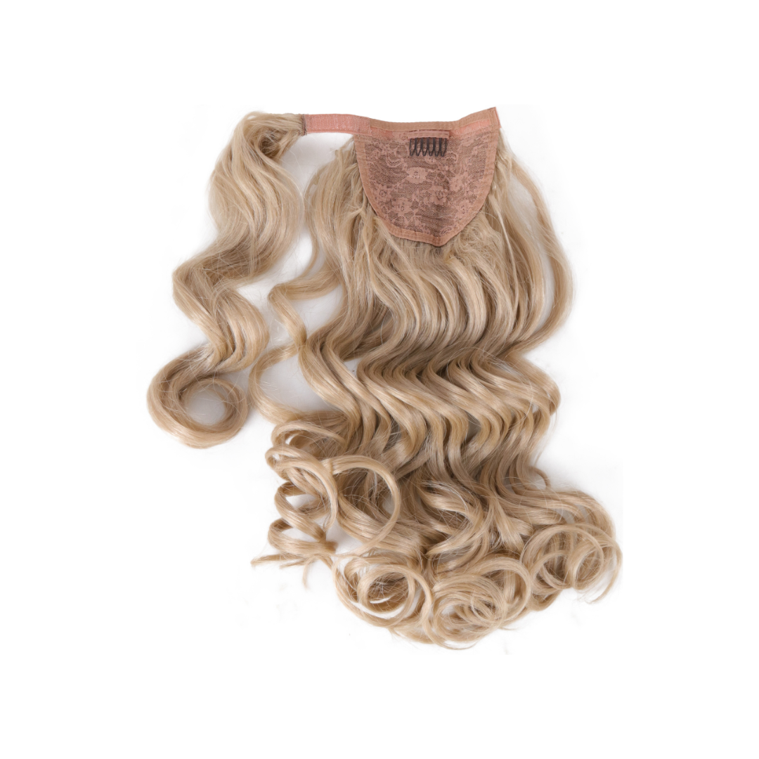 Coda con laccio laterale - Capelli ondulati 50 cm - Per un Look WOW