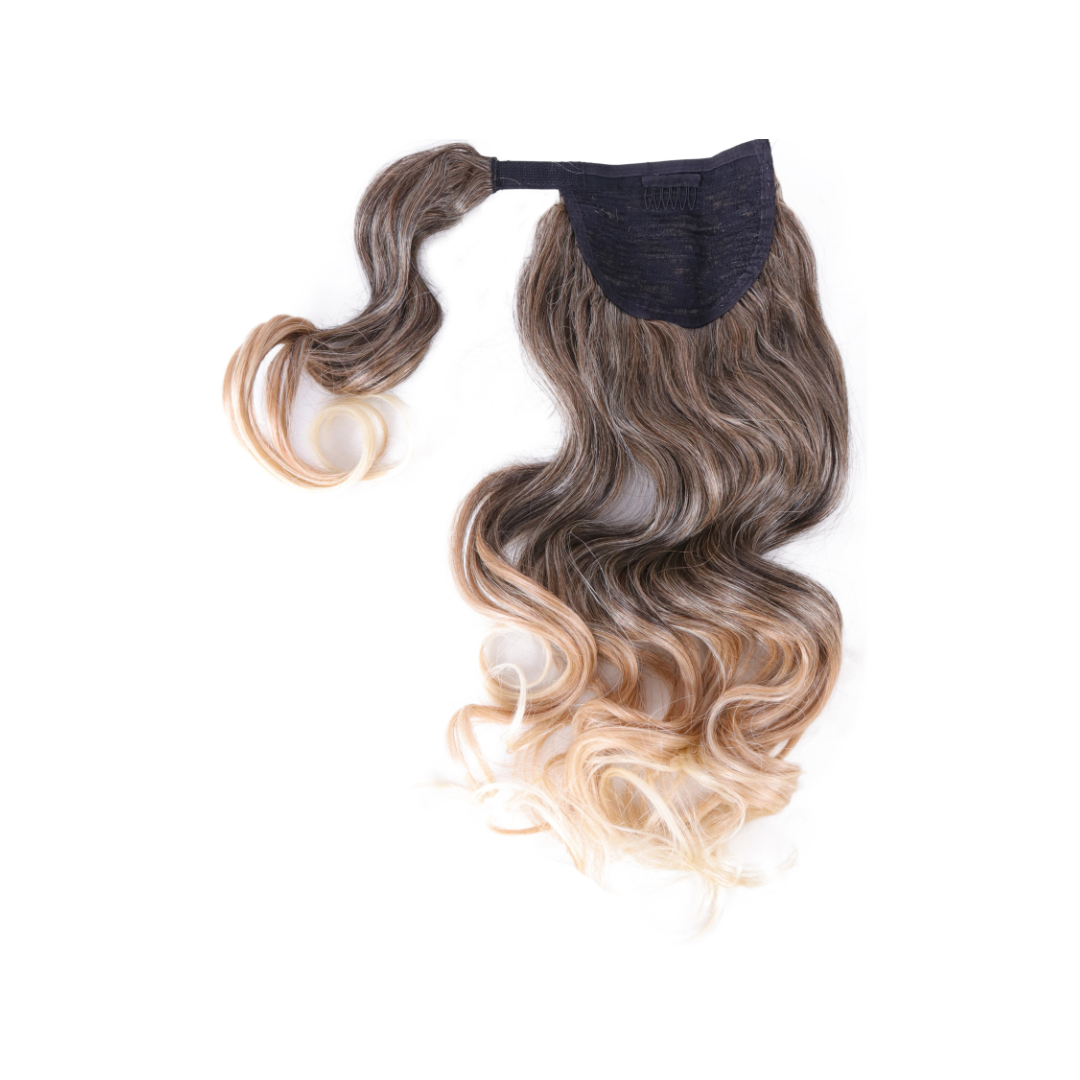 Coda con laccio laterale - Capelli ondulati 50 cm - Per un Look WOW