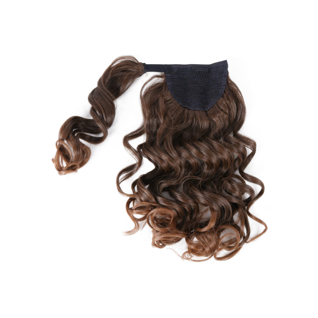 Coda con laccio laterale - Capelli ondulati 50 cm - Per un Look WOW