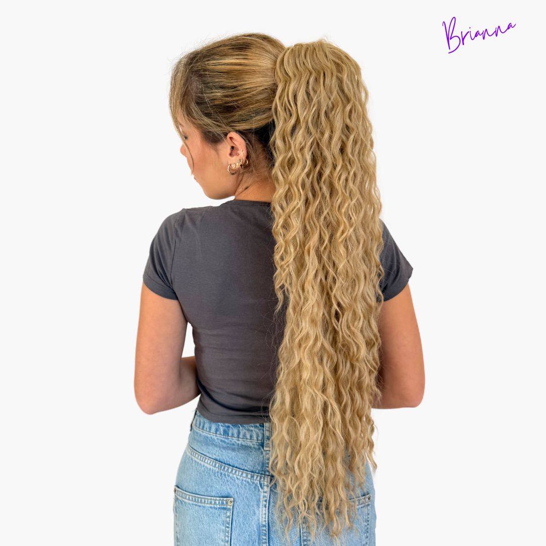 Coda di Cavallo Capelli ricci con Coulisse 70 cm - Volume e Bellezza in Pochi Minuti