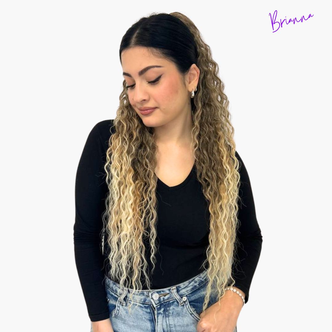 Coda di Cavallo Capelli ricci con Coulisse 70 cm - Volume e Bellezza in Pochi Minuti