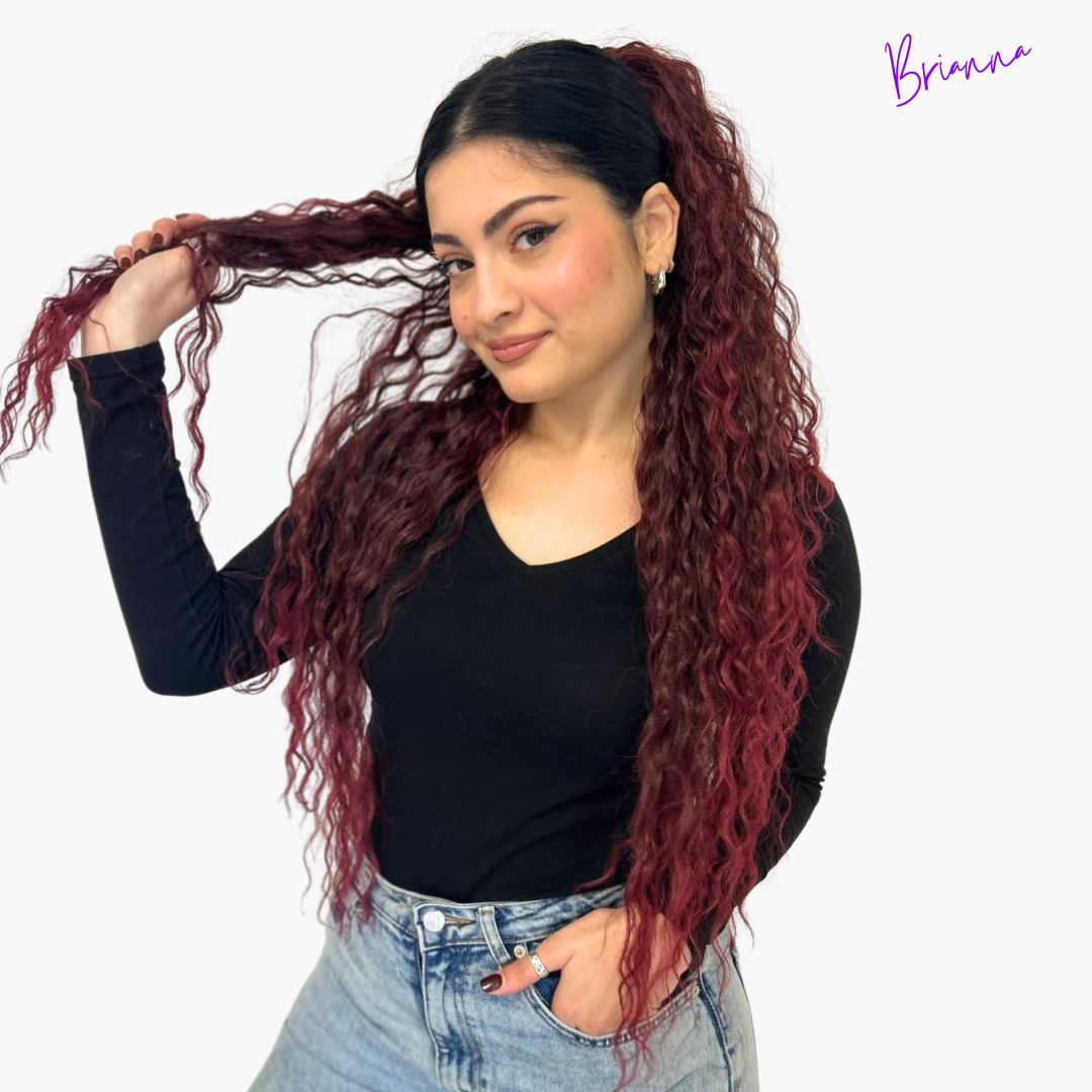 Coda di Cavallo Capelli ricci con Coulisse 70 cm - Volume e Bellezza in Pochi Minuti