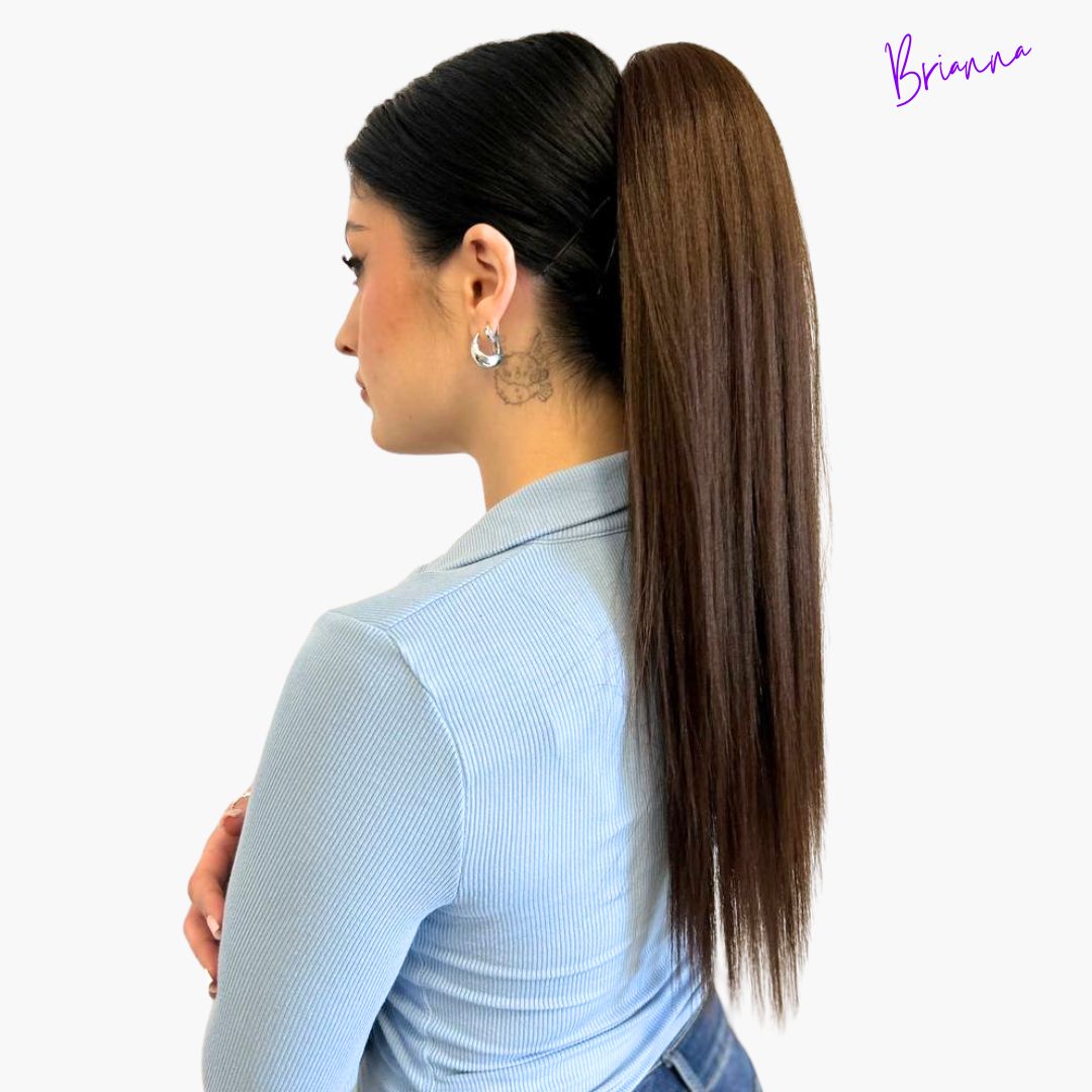Coda di Cavallo con Coulisse Capelli lisci - 50 cm