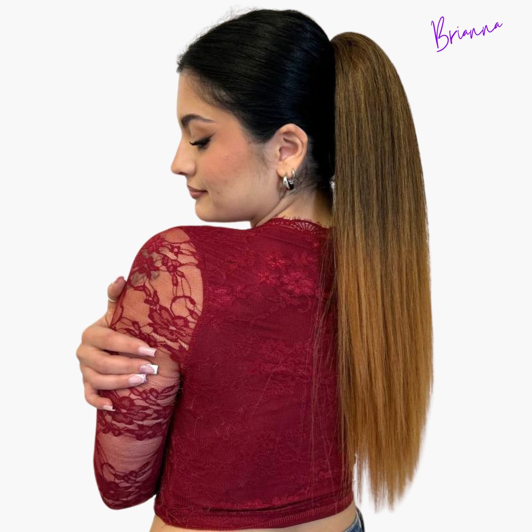 Coda di Cavallo con Coulisse Capelli lisci - 50 cm