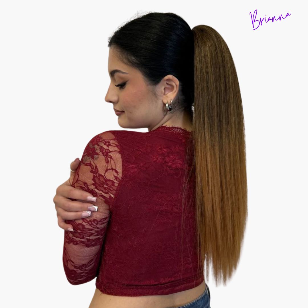 Coda di Cavallo con Coulisse Capelli lisci - 50 cm