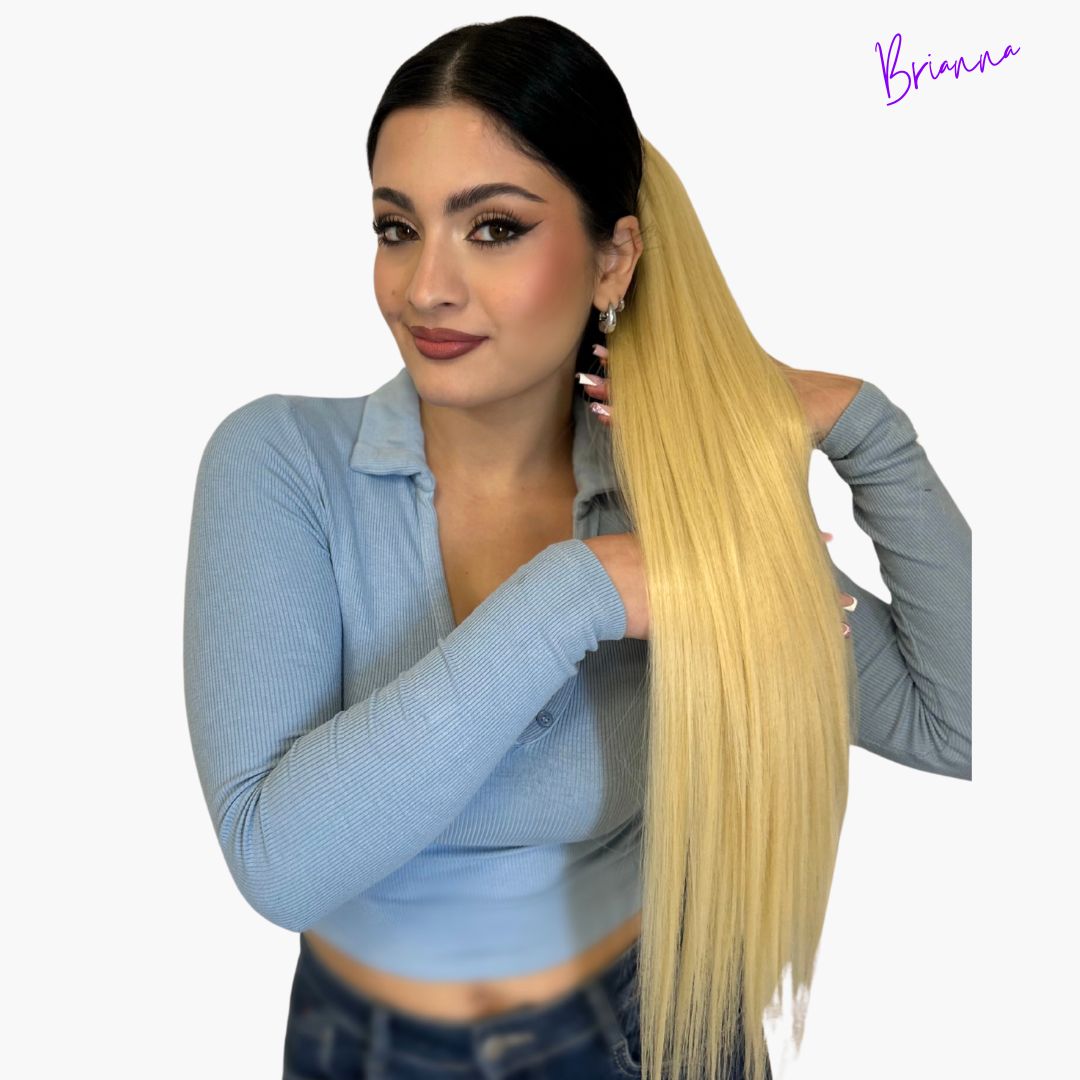 Coda di Cavallo Capelli lisci con Coulisse 70 cm - Look lungo e voluminoso