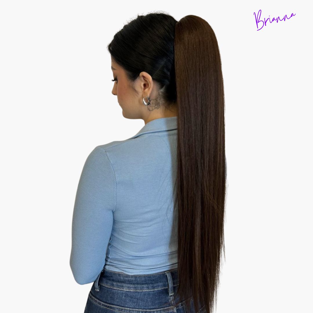 Coda di Cavallo Capelli lisci con Coulisse 70 cm - Look lungo e voluminoso