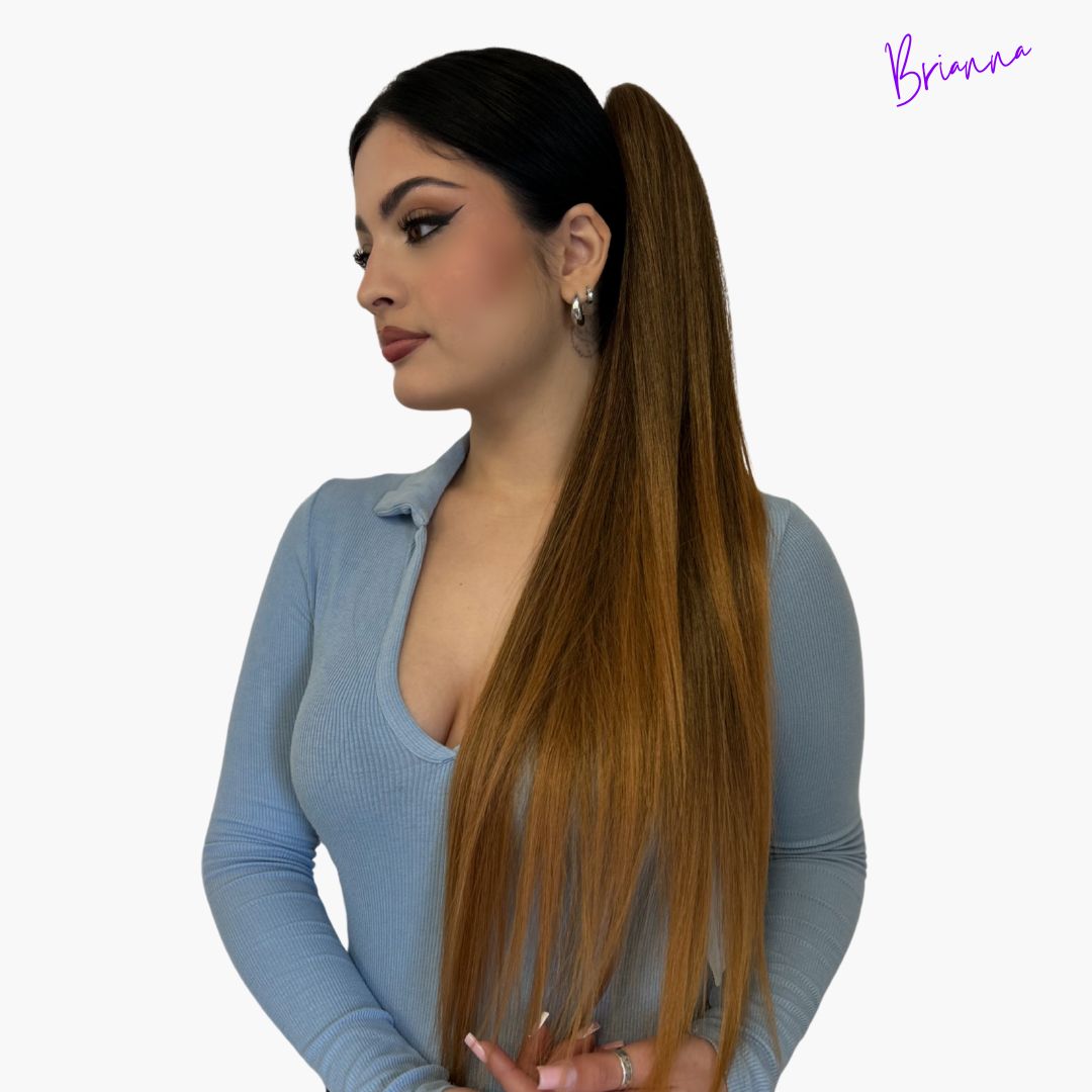 Coda di Cavallo Capelli lisci con Coulisse 70 cm - Look lungo e voluminoso