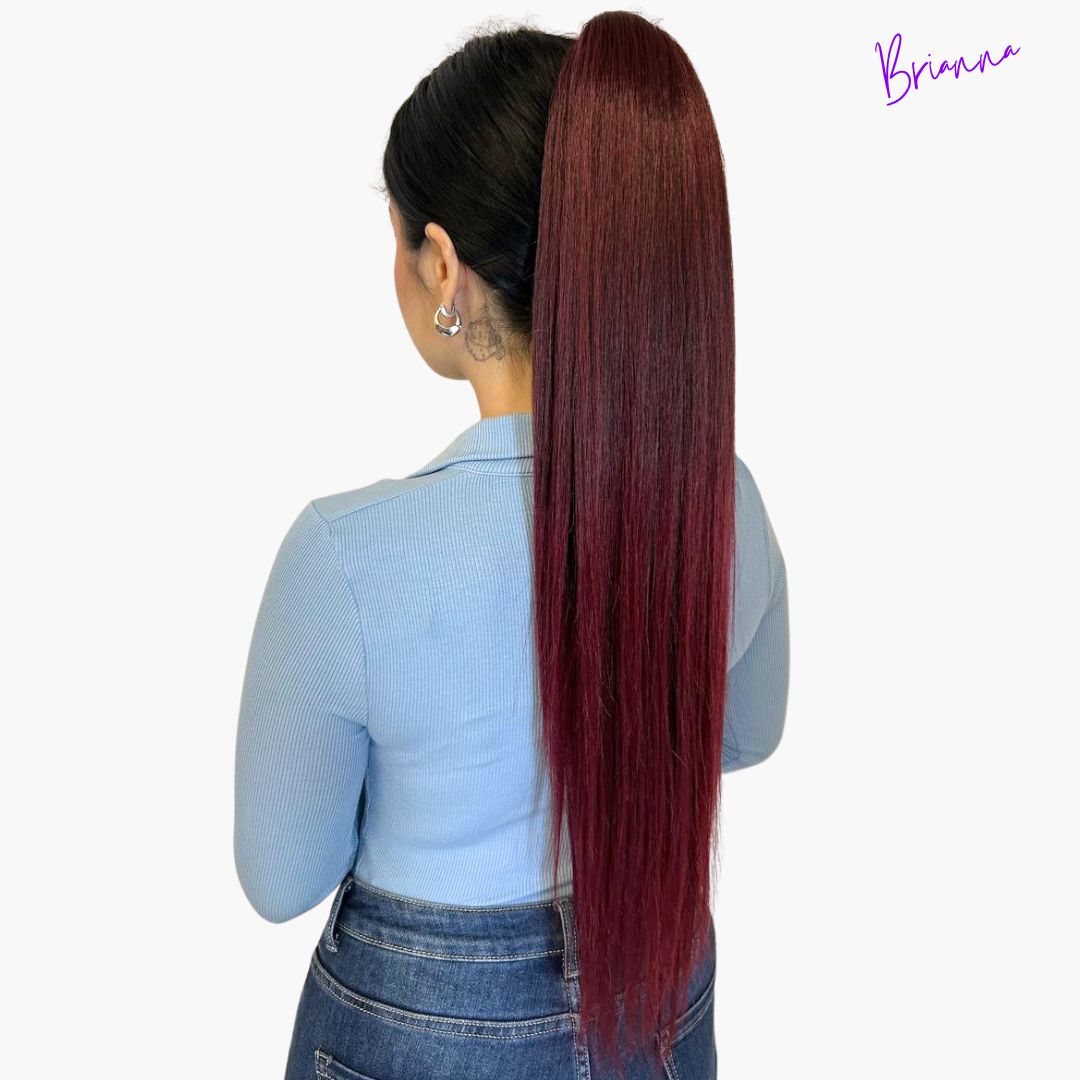 Coda di Cavallo Capelli lisci con Coulisse 70 cm - Look lungo e voluminoso