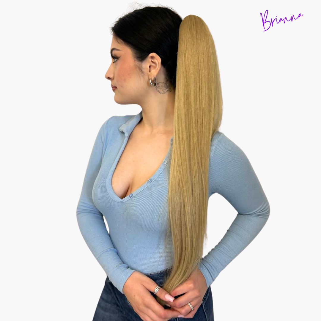 Coda di Cavallo Capelli lisci con Coulisse 70 cm - Look lungo e voluminoso