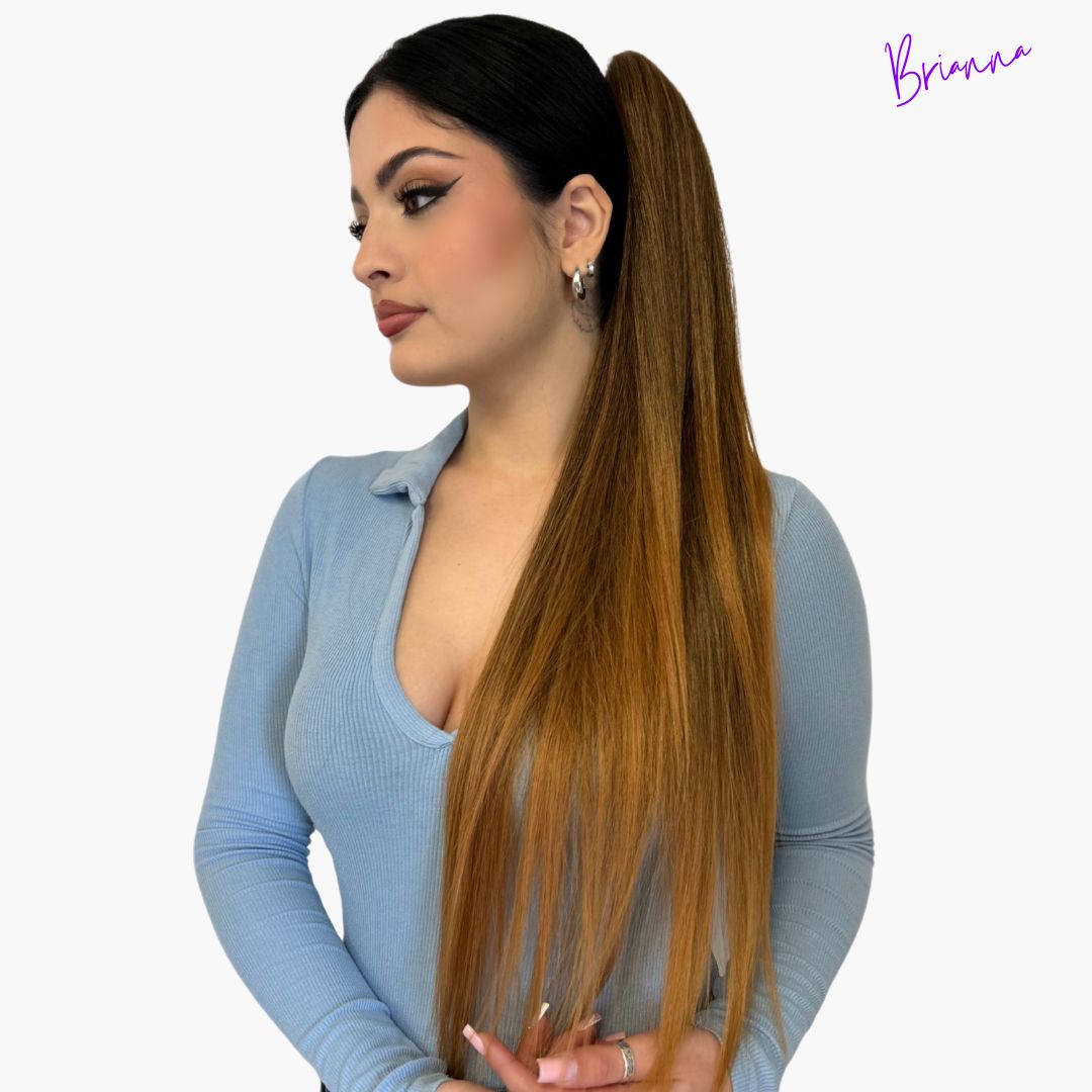 Coda di Cavallo Capelli lisci con Coulisse 70 cm - Look lungo e voluminoso