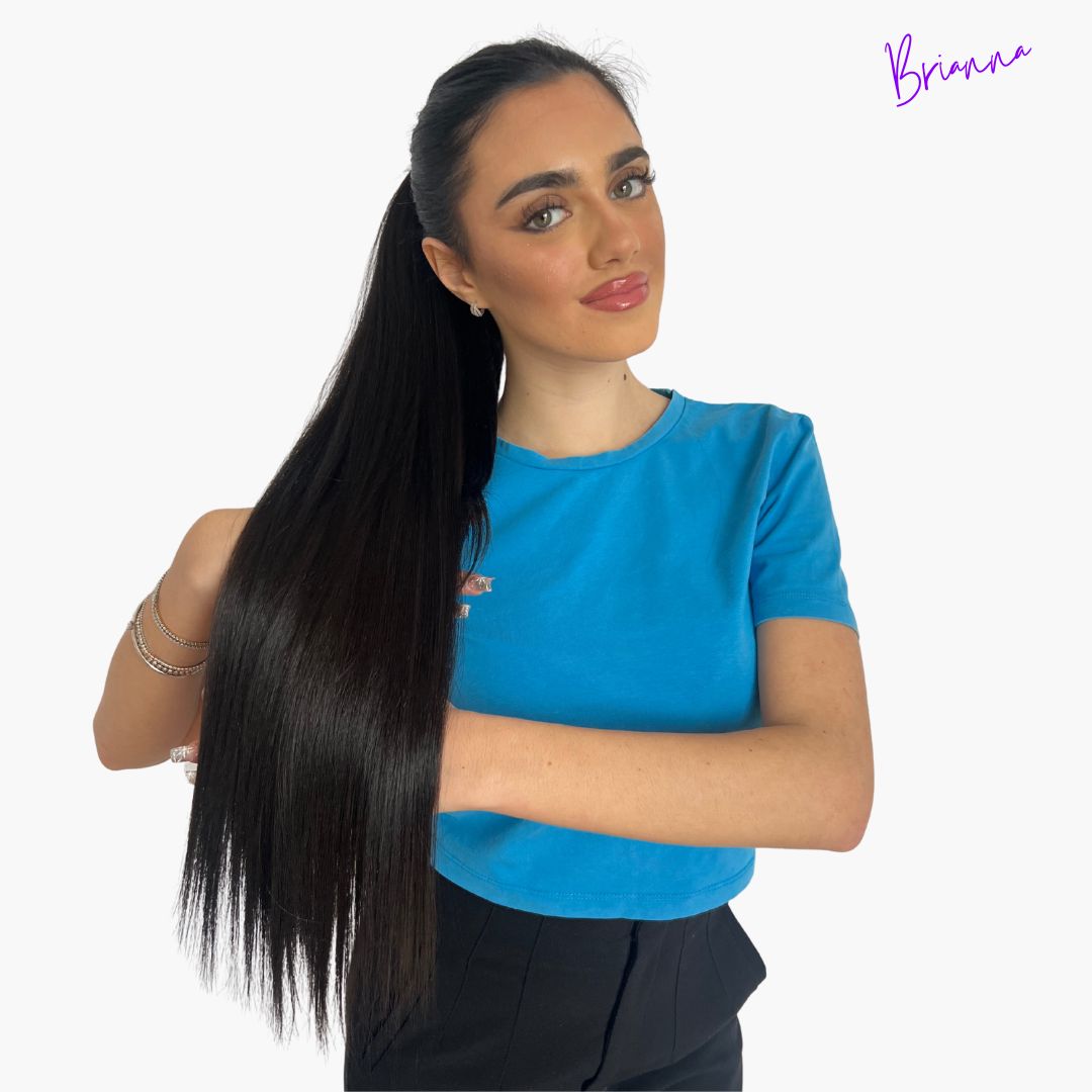Coda di Cavallo Capelli lisci con Coulisse 70 cm - Look lungo e voluminoso