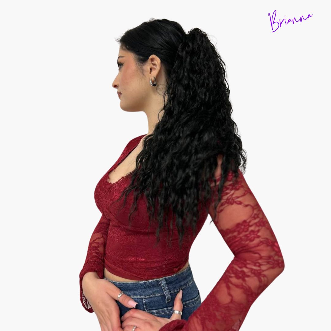 Coda di Cavallo - Capelli ricci con Coulisse 50 cm