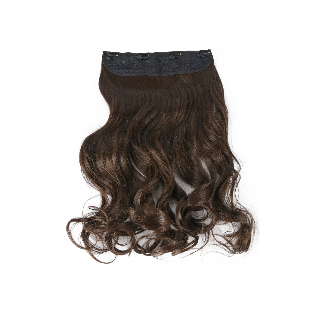 Extension con Filo Invisibile di Capelli Ondulati da 50cm – Look Naturale e Voluminoso