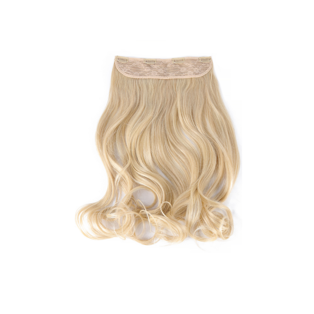 Extension con Filo Invisibile di Capelli Ondulati da 50cm – Look Naturale e Voluminoso