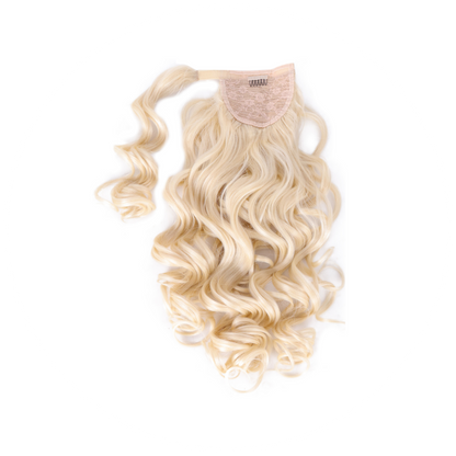 Coda con laccio laterale - Capelli ondulati 70 cm