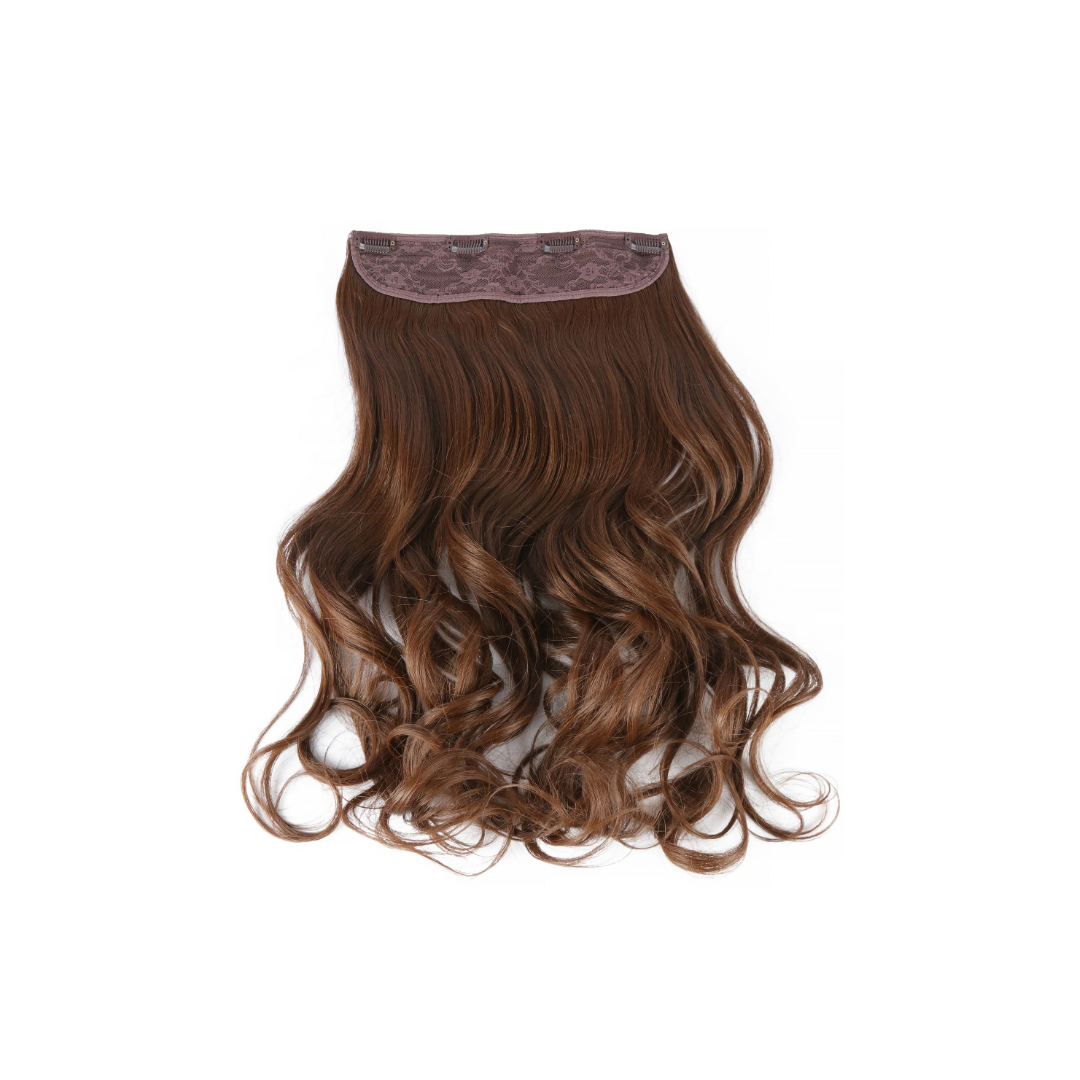 Extension con Filo Invisibile di Capelli Ondulati da 50cm – Look Naturale e Voluminoso