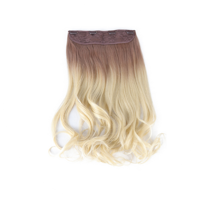 Extension con Filo Invisibile di Capelli Ondulati da 50cm – Look Naturale e Voluminoso