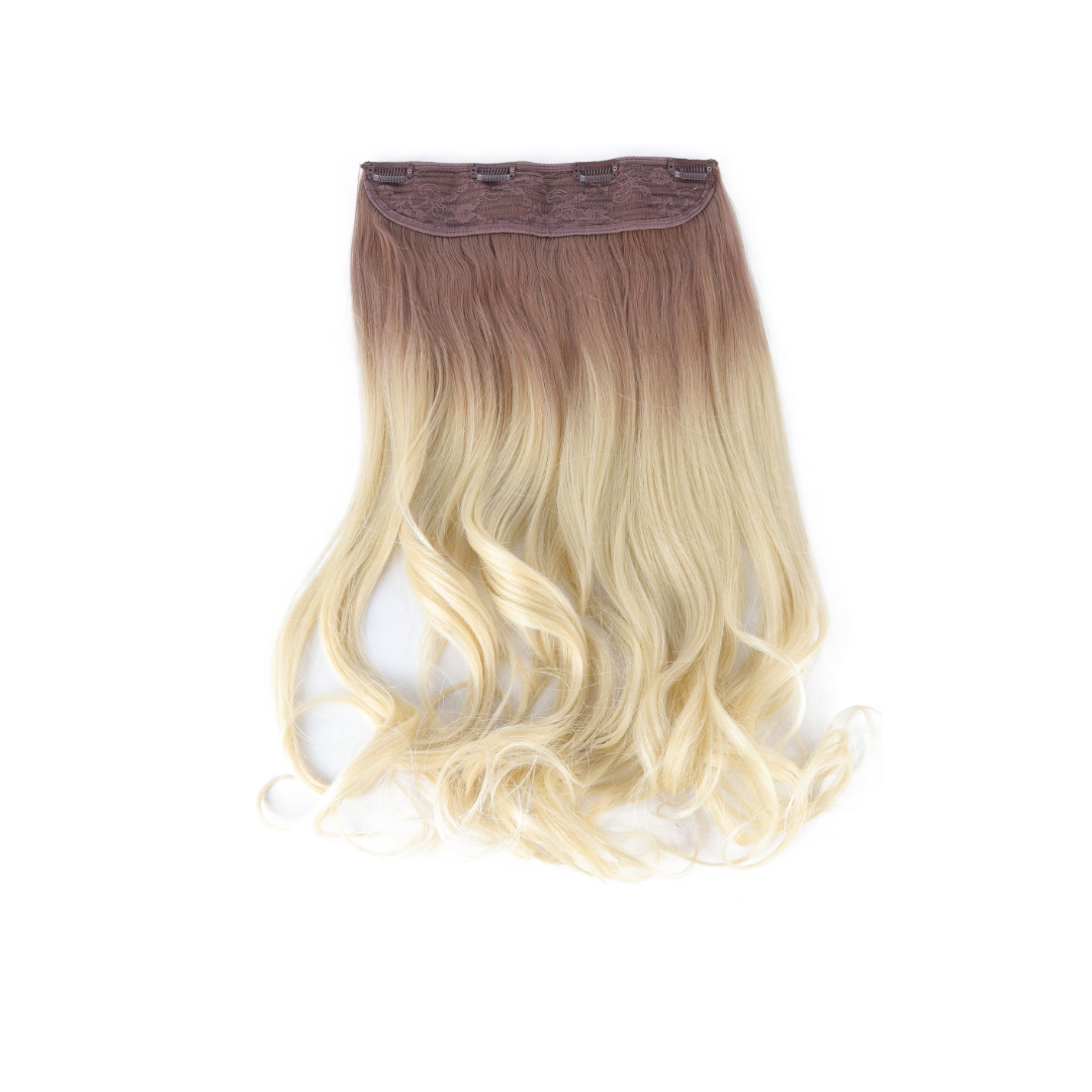 Extension con Filo Invisibile di Capelli Ondulati da 50cm – Look Naturale e Voluminoso