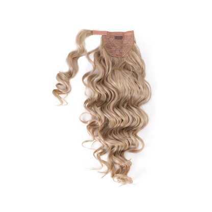 Coda con laccio laterale - Capelli ondulati 70 cm