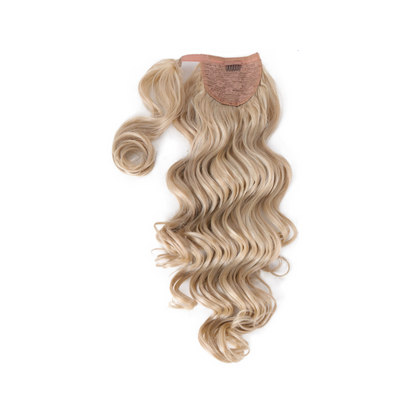 Coda con laccio laterale - Capelli ondulati 70 cm