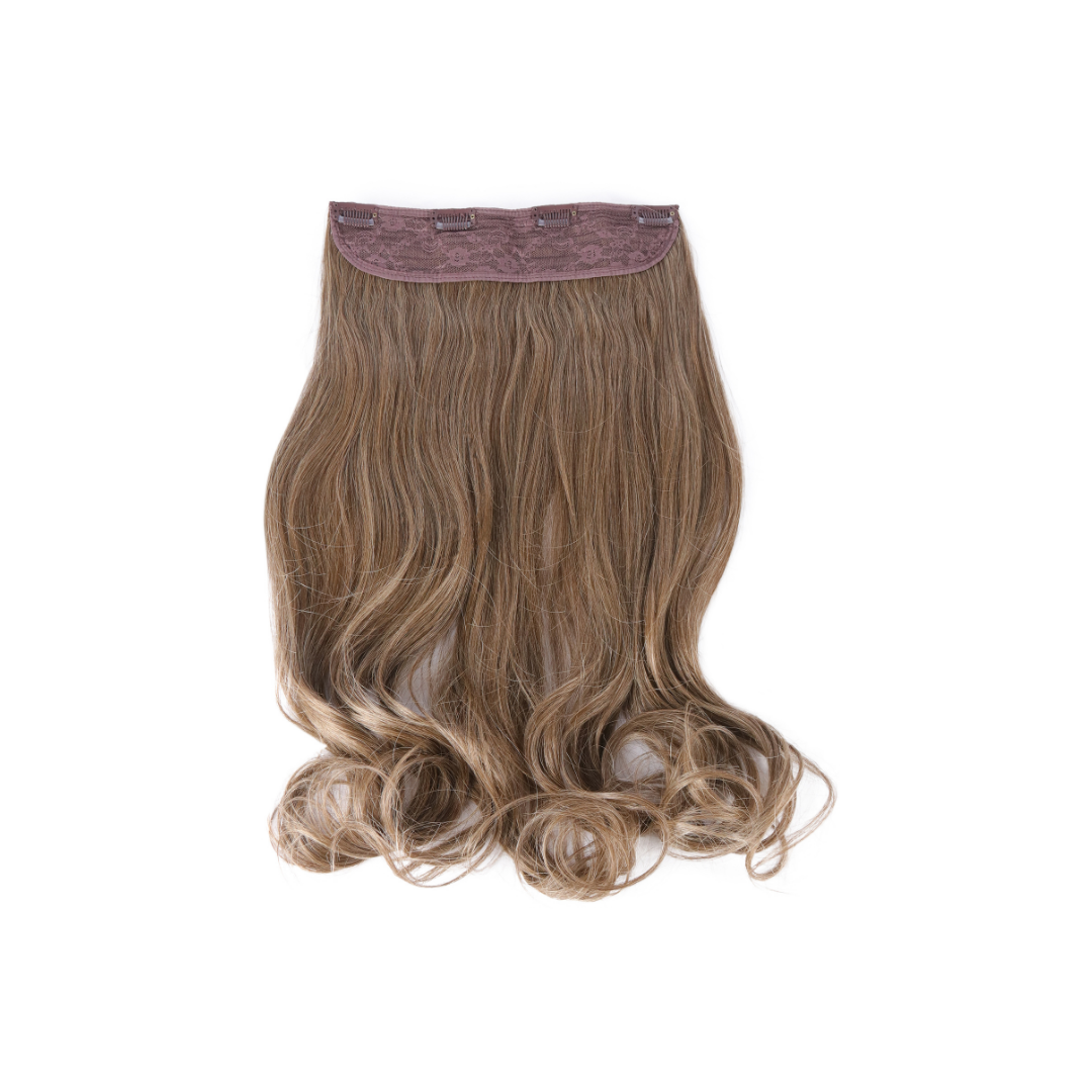 Extension con Filo Invisibile di Capelli Ondulati da 50cm – Look Naturale e Voluminoso