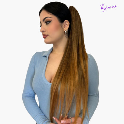 Coda di Cavallo Capelli lisci con Coulisse 70 cm - Look lungo e voluminoso