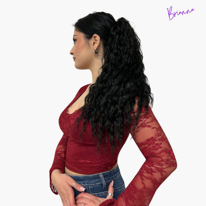 Coda di Cavallo - Capelli ricci con Coulisse 50 cm