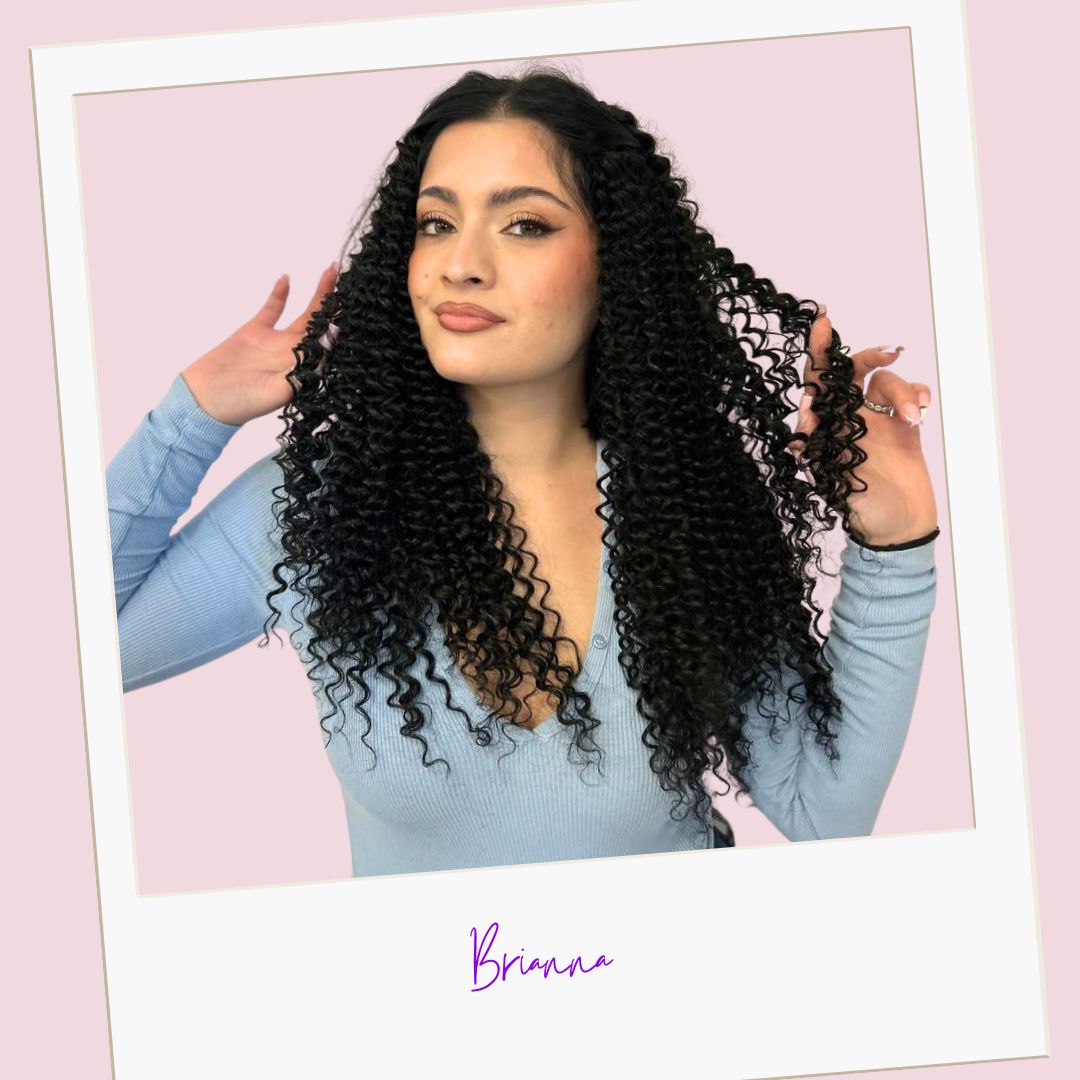 Set di Extension con Clip da 7 bande, 220gr - 60 cm - capelli ricci afro - Look esotico!